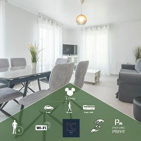 Apartment *disneyland-paris*4pers, Wifi, Parking